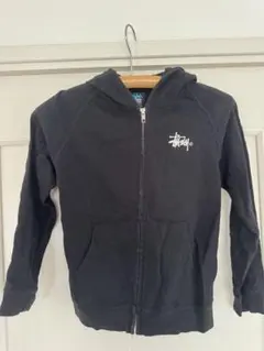 Stussy ジップアップパーカー ブラック - メルカリ