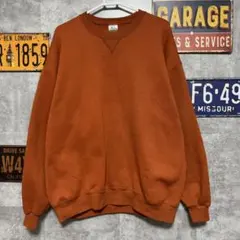 ゆ*う様 SOFFE USA製 スウェット XL フェードオレンジ 無地 90s