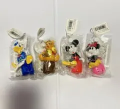 未使用 レトロ ディズニー マスコット 芳香剤 ボールチェーン 吸盤タイプ 4個