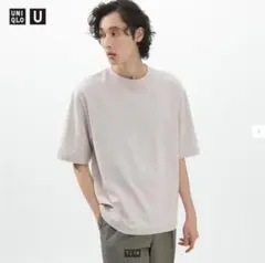 미사용 エアリズムコットンオーバーサイズ Tシャツ ライトグレー XL サイズ