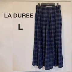LA DUREE/ラデュレ チェック柄ロングスカート