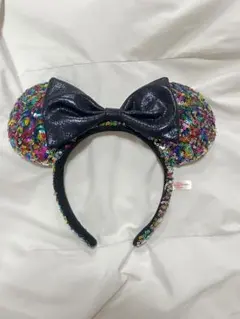 カラフルスパンコール ミッキー耳カチューシャ