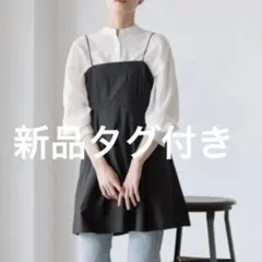 新品　LOWRYS FARM キャミチュニック 黒　ブラック　ナイロン　春夏のサムネイル