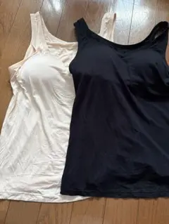 ブラカップ付きタンクトップ2枚セット