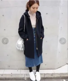 IENA 二重織りシャルムフードコート