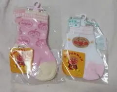 新品✧︎アンパンマン ベビーソックス ２足セット 新生児 9-12cm