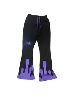 Y*a様 Le4n 黒紫 フレアスウェットパンツ S - メルカリ