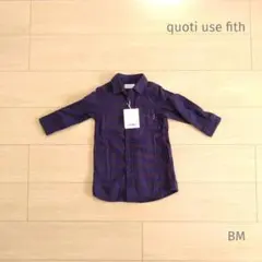 quoti use fith チェックのネル生地 シャツワンピース BM