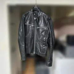 N*I様 G-STAR RAW◆レザージャケット・ブルゾン/XS/牛革/BLK/