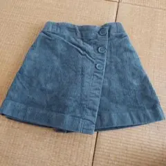 ユニクロ　コーデュロイ　巻きスカート風ショートパンツ 110㎝