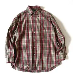 90s POLO Ralph Lauren B.Dチェックシャツ 