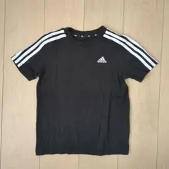 adidas 黒 Tシャツ 3本ライン