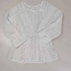 タイムセール♡新品・未使用☆DOUX ARCHIVES ボーラーレースブラウスのサムネイル