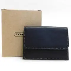 新品同様 COACH オールドコーチ カードケース 名刺入れ レザー 黒のサムネイル