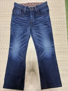 エ*ン様 エドウィン フレアカット ダークブルーデニム