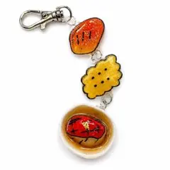 赤魚の煮付け フェイクフード キーホルダー ハンドメイド 人魚 ストラップ