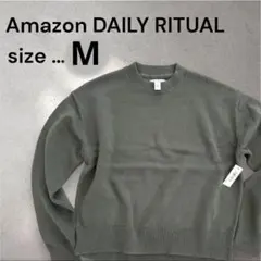 【新品タグ付】ニット トップス オリーブグリーン 秋服 M 長袖 Amazon