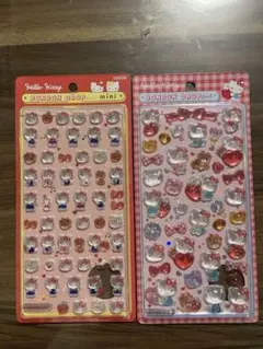 ボンボンドロップシール　赤ハローキティmini 第二弾　2セット　正規品