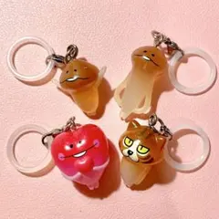 なめこ栽培キット めじるしアクセサリー 4点セット ガチャガチャ