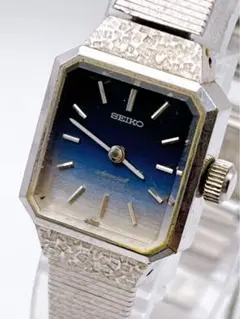 美品◇SEIKO◇セイコー 青文字盤17石手巻 11-4120 ブレスレット時計