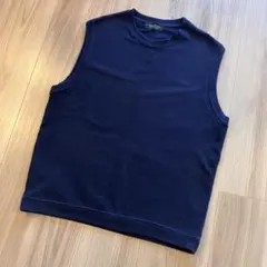 ナノユニバース カノコ クルーネック ベスト