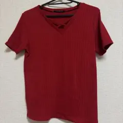 INGNI　クロスチョーカーリブニット レッドのサムネイル