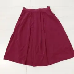 ワインレッド フレアスカートのサムネイル