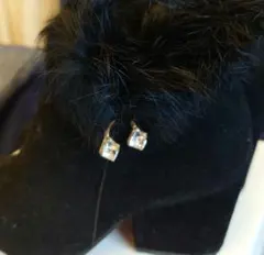 ブラックファー付きムートンブーツ