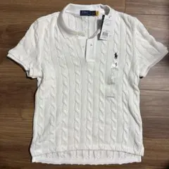 新品未使用Polo Ralph Lauren ケーブルニットポロシャツ L