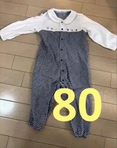 familiar チェック柄ロンパース 80【最終値下げ】