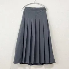 HK WORKS LONDON ウエストゴム 幅広 プリーツスカート