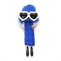 BR-234 ♡ サングラス ニット帽 アクリル ブローチ♡ メガネ 眼鏡