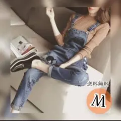 新品◆ オーバーオール　サロペット　デニム　ジーンズ　ズボン　レディース　M