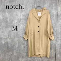 notch. ノッチ ロングコート ベージュ M 綿100% 長袖 レディースのサムネイル