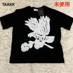 未使用　ターク　BANDANA EMBROIDERY T-SHIRT ブラックのサムネイル