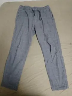 ☆UNIQLO イージーパンツ M グレー(チェック)☆