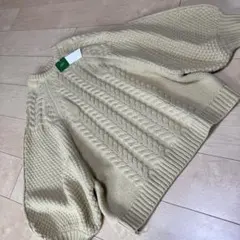 SELECT MOCA ヘリンボーンドルマンオーバーニットセーター アイボリー