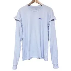 HOLIDAY カットソー　長袖　フリル　ロンT ホワイト　スピックアンドスパン フリルスリーブクルーネックTEE（Tシャツ／カットソー）｜Spick & Span