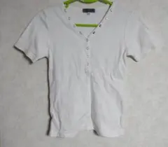THEORIA JEANS ワッフル 半袖Tシャツ ホワイト M