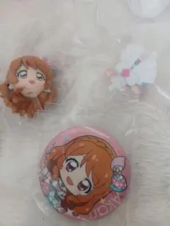 アイカツ　プリパラ　あそーと　大空あかり　缶バッジ　フィギュア　ガチャ