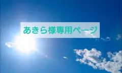 あきら様専用ページ