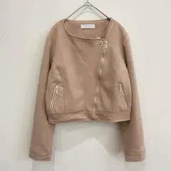 セシルマクビー　ピンクベージュ M ジャケット ショート丈