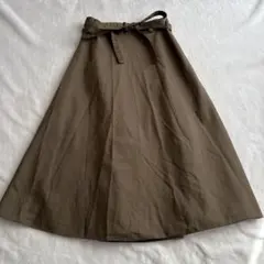 Theory セオリー ラップスカート カーキ