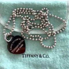 상태좋음 티파니 티타늄 하트 Tiffany 볼 체인 シルバー