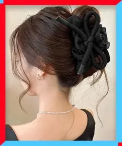 リボン付きヘアアクセサリー 3色セット