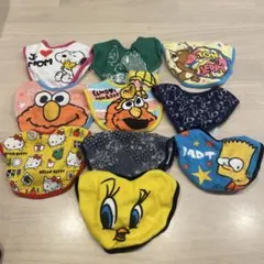 キャラクター柄ベビー用スタイ10枚セット