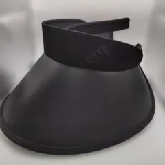 ◆4195 adidas　サンバイザー　ブラック　キャップ