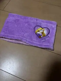 ラプンツェル フリースマフラー 紫