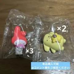 【サンリオガチャ】ぬいぐるみといっしょフィギュア マイメロディ/ポムポムプリン