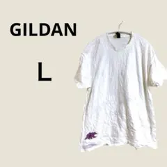 GILDAN ホワイト Tシャツ Lサイズ